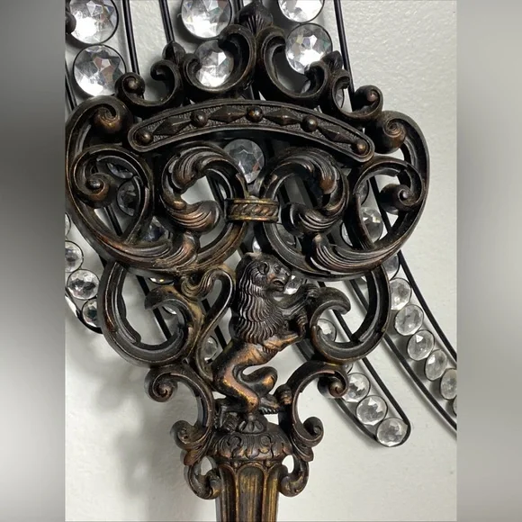 Set of Two MCM wall hanging skeleton keys decor Dart Industries 24” & 18” - Picture 4 of 9